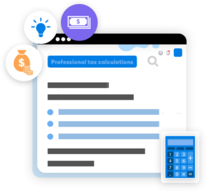 State specific Professional tax calculations